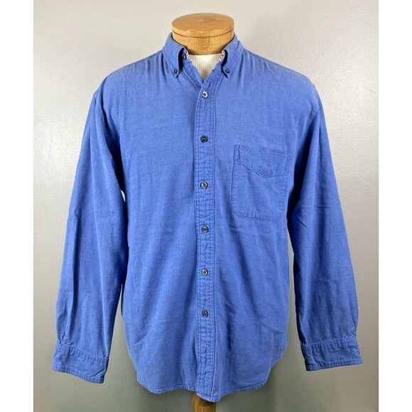 Farah VTG Men's Sz L Long Sleeve Shirt 100% Cotton Button Up Button Down Collar - Picture 1 of 9